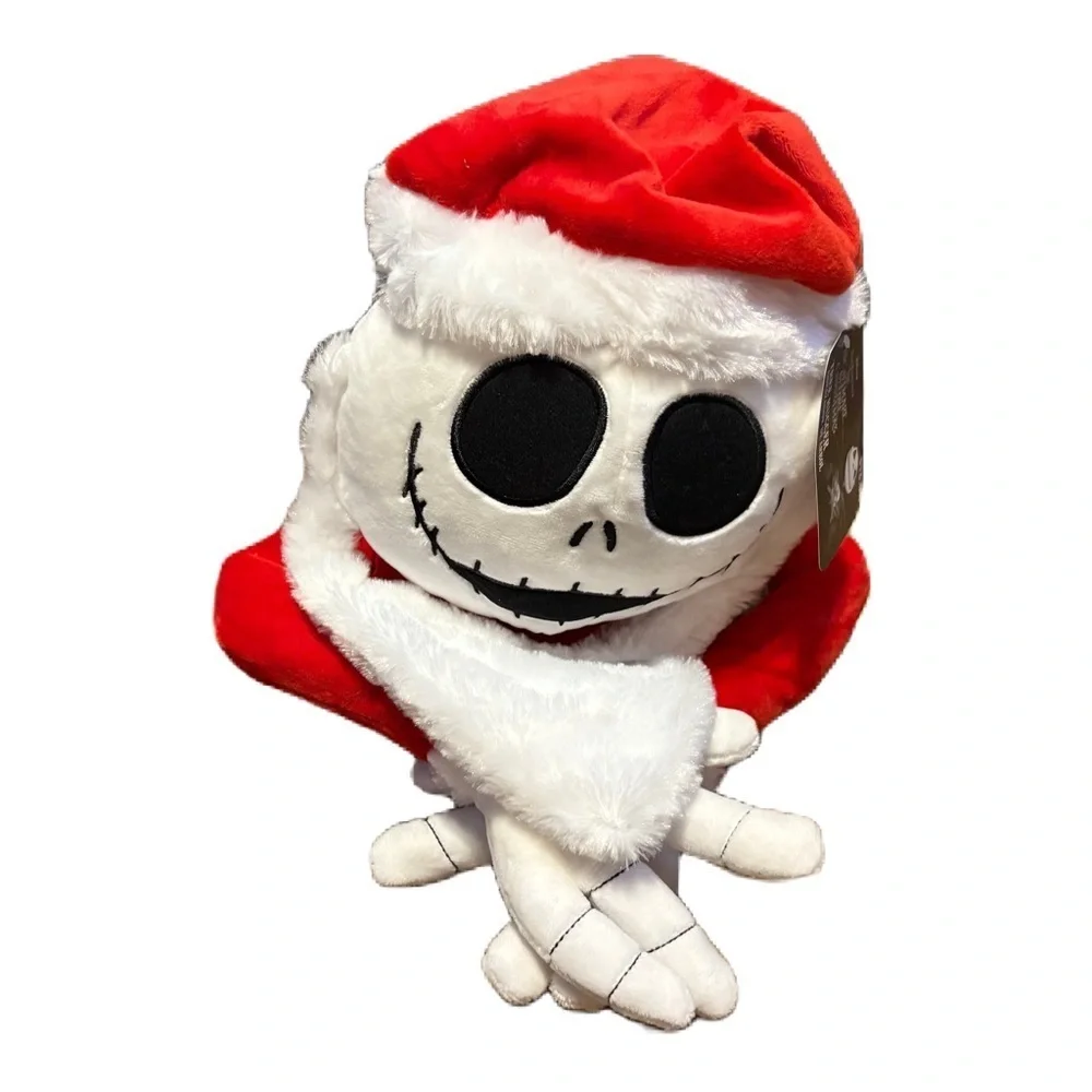 Disney Jack Skellington Santa Plush Tree Hugger Topper Christmas Decor NEW Red